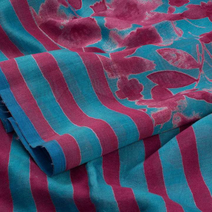 Digital Printed Silk Cotton Saree 10030899