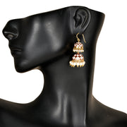 Handcrafted Beaded Meenakari Jhumka 10009711