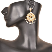 Handcrafted Beaded Kundan Chandbali Earring 10015670