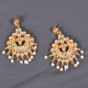 Handcrafted Beaded Kundan Chandbali Earring 10015670
