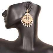 Handcrafted Beaded Kundan Chandbali Earring 10015684