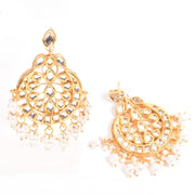 Handcrafted Beaded Kundan Chandbali Earring 10015684