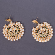 Handcrafted Meena Kundan Chandbali Earring 10015688