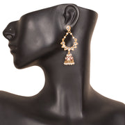 Handcrafted Kundan Meenakari Dangler Jhumka 10015692