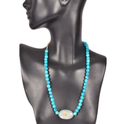 Handcrafted Beaded Kundan Pendant Necklace 10019192