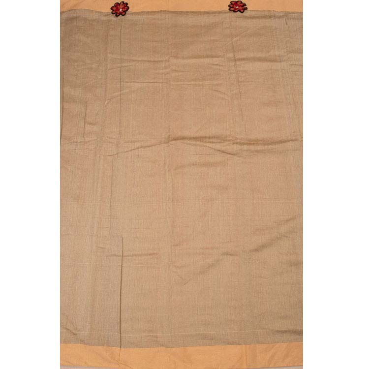 Applique Embroidered Bengal Cotton Saree 10037594