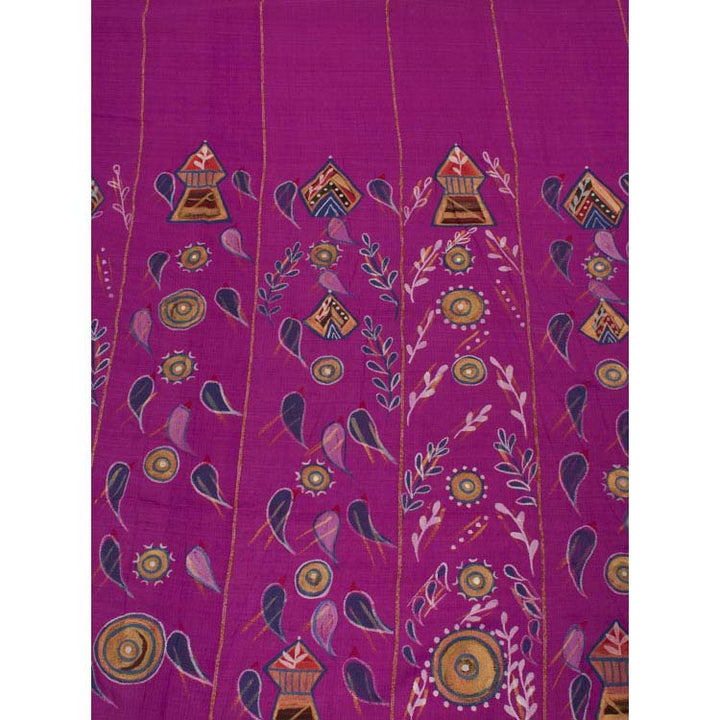 Hand Painted Bengal Cotton Saree 10047731