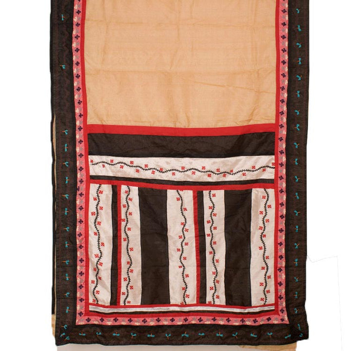 Hand Embroidered Bengal Tussar Silk Saree 10050870