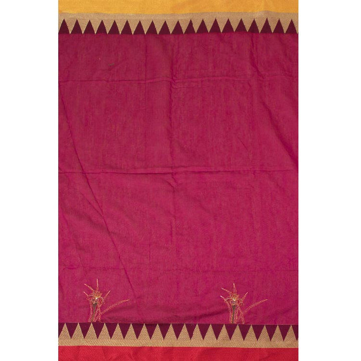 Hand Embroidered Bengal Silk Cotton Saree 10050872