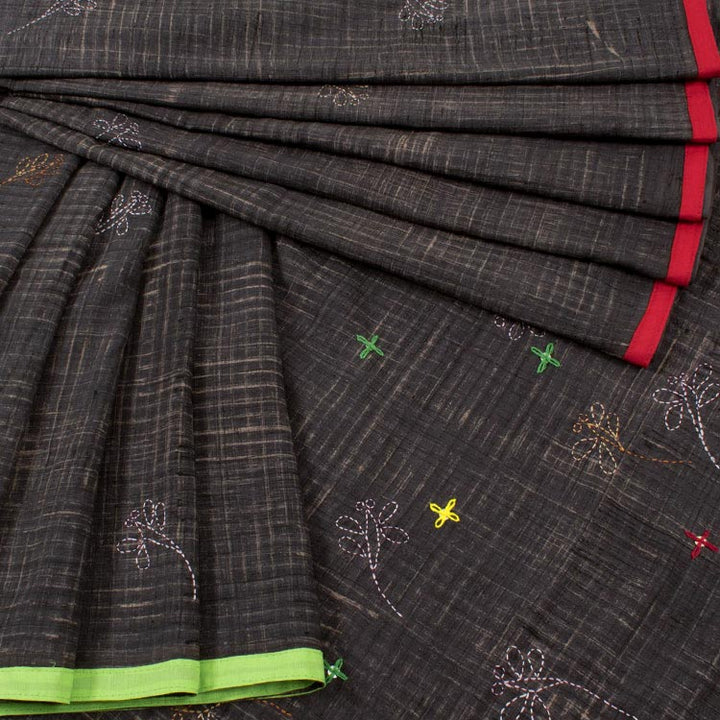 Hand Embroidered Bengal Cotton Saree 10050873