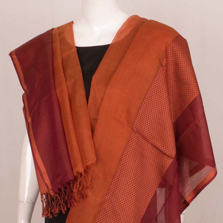 Handloom Maheshwari Silk Cotton Dupatta 10046186