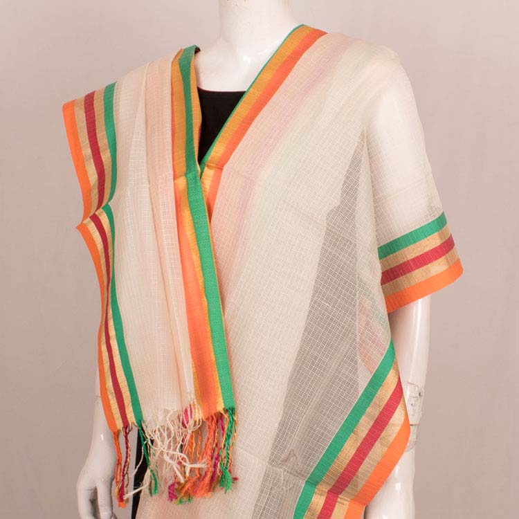 Handloom Maheshwari Silk Cotton Dupatta 10046193