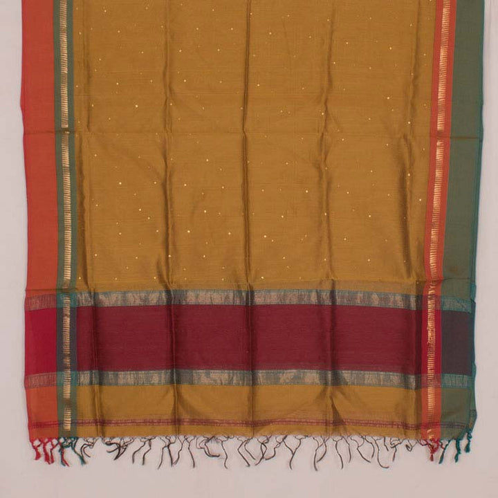 Applique Embroidered Maheshwari Silk Cotton Dupatta 10046207