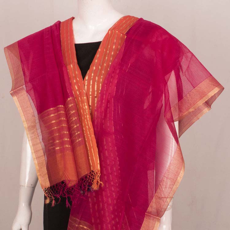 Handloom Maheshwari Silk Cotton Dupatta 10046209