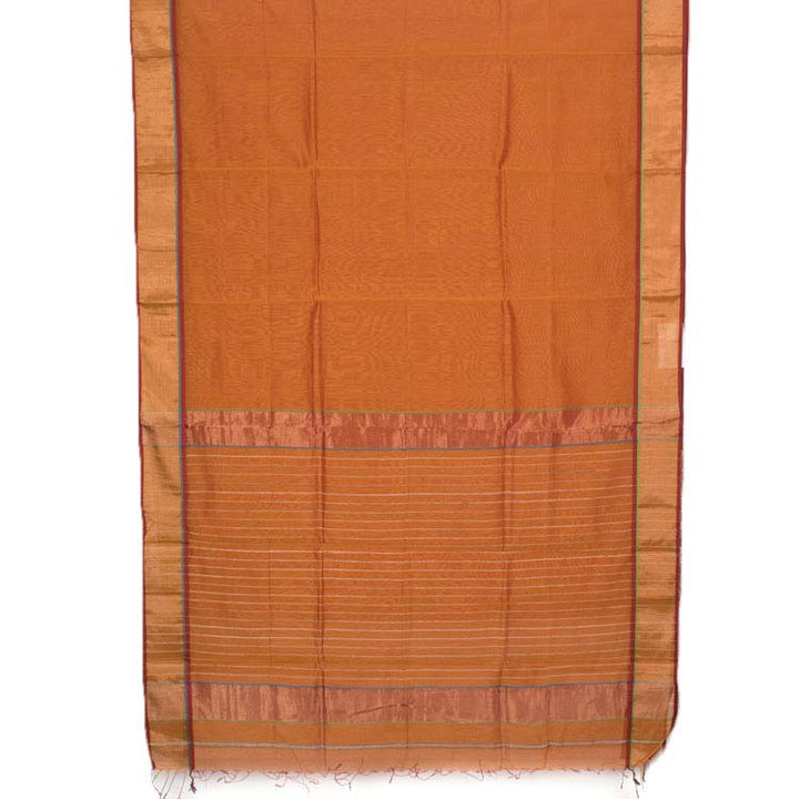 Handloom Maheshwari Silk Cotton Saree 10036638