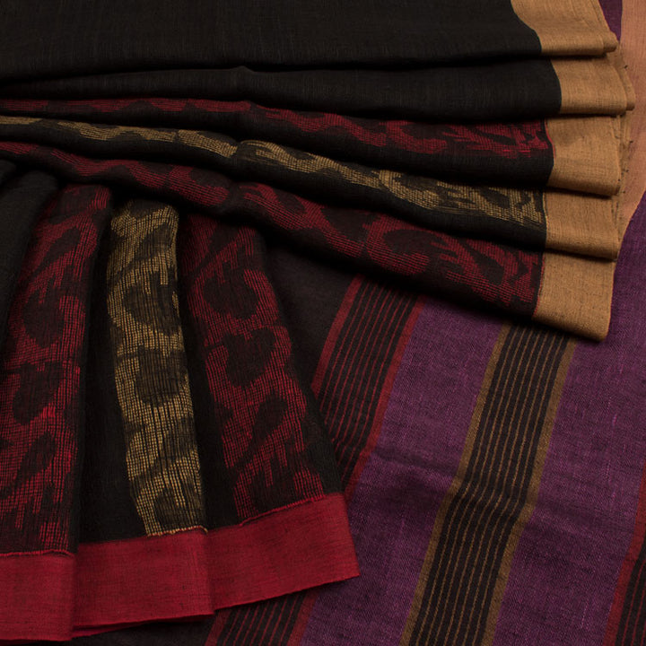 Handloom Bengal Linen Saree 10040698
