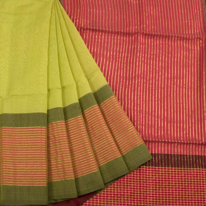 Handloom Maheshwari Silk Cotton Saree 10039066