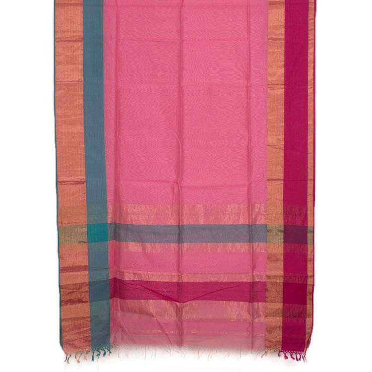 Handloom Maheshwari Silk Cotton Saree 10039067