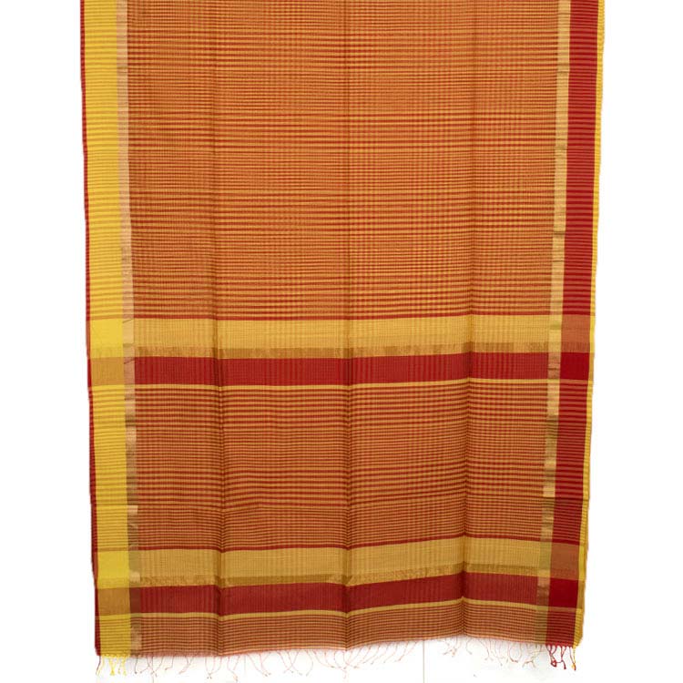 Handloom Maheshwari Silk Cotton Saree 10046766