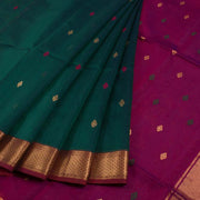 Handloom Maheshwari Silk Cotton Saree 10046774