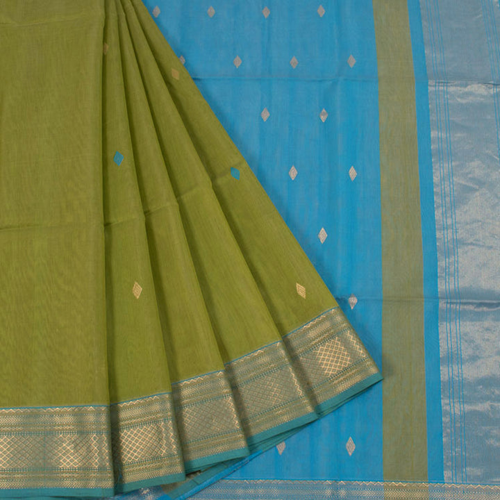 Handloom Maheshwari Silk Cotton Saree 10051935