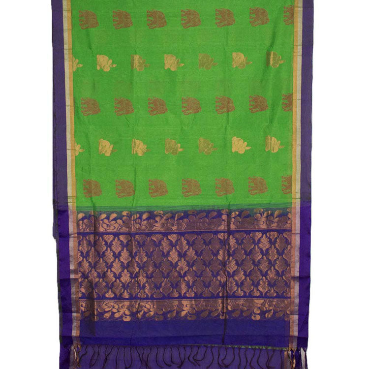 Handloom Kanchi Silk Cotton Saree 10033106