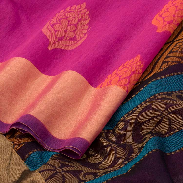 Handloom Kanchi Silk Cotton Saree 10040054