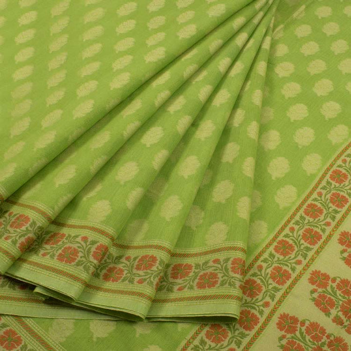 Handloom Banarasi Silk Cotton Saree 10038000