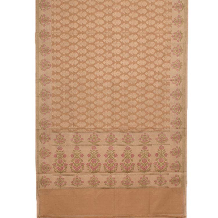 Handloom Banarasi Katrua Silk Cotton Saree 10038007