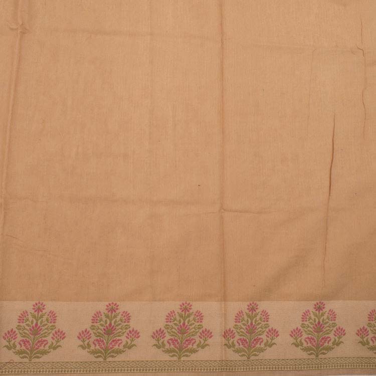 Handloom Banarasi Katrua Silk Cotton Saree 10038007