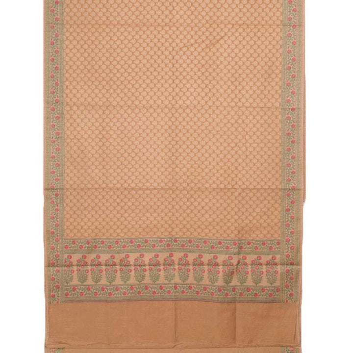 Handloom Banarasi Katrua Silk Cotton Saree 10038009