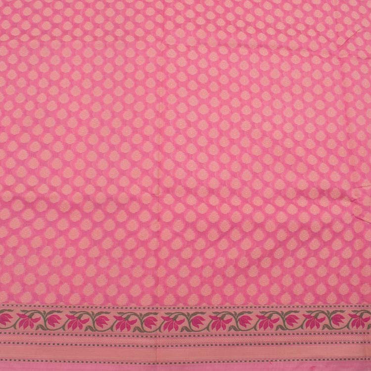 Handloom Banarasi Katrua Silk Cotton Saree 10038013