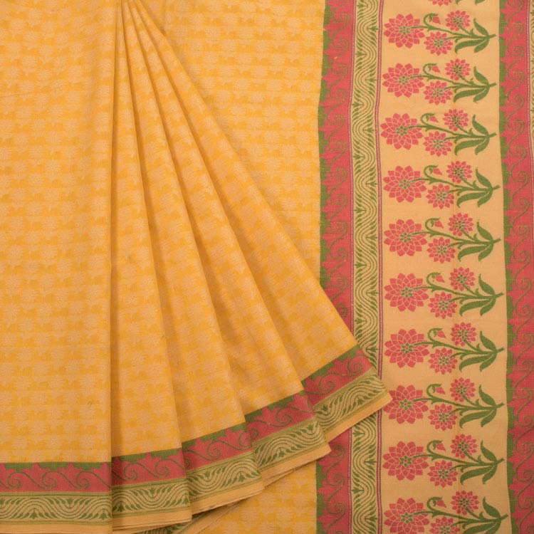 Handloom Banarasi Silk Cotton Saree 10038015