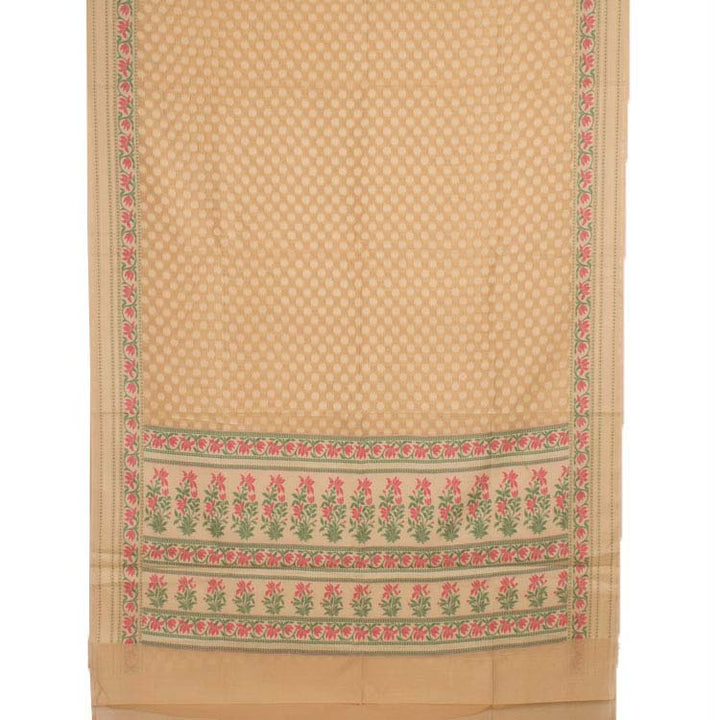 Handloom Banarasi Katrua Silk Cotton Saree 10038022