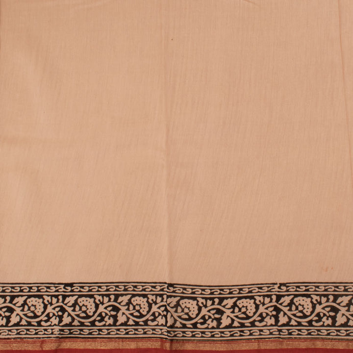 Bagru Printed,Printed Silk Cotton Saree 10038369