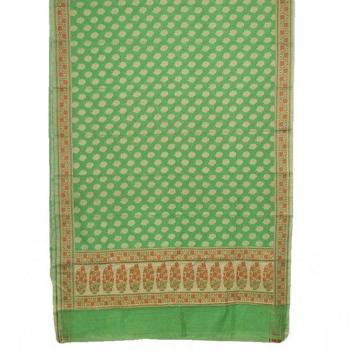 Handloom Banarasi Katrua Silk Cotton Saree 10040122