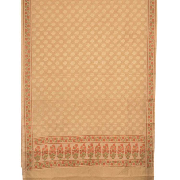 Handloom Banarasi Katrua Silk Cotton Saree 10040123