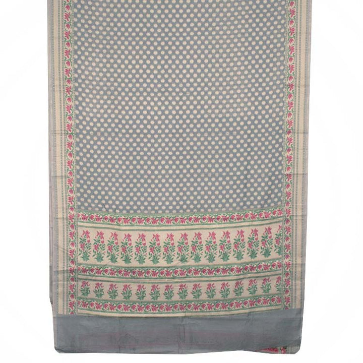Handloom Banarasi Katrua Silk Cotton Saree 10040125