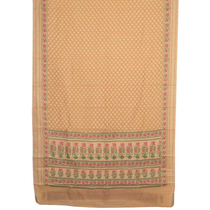 Handloom Banarasi Katrua Silk Cotton Saree 10040144