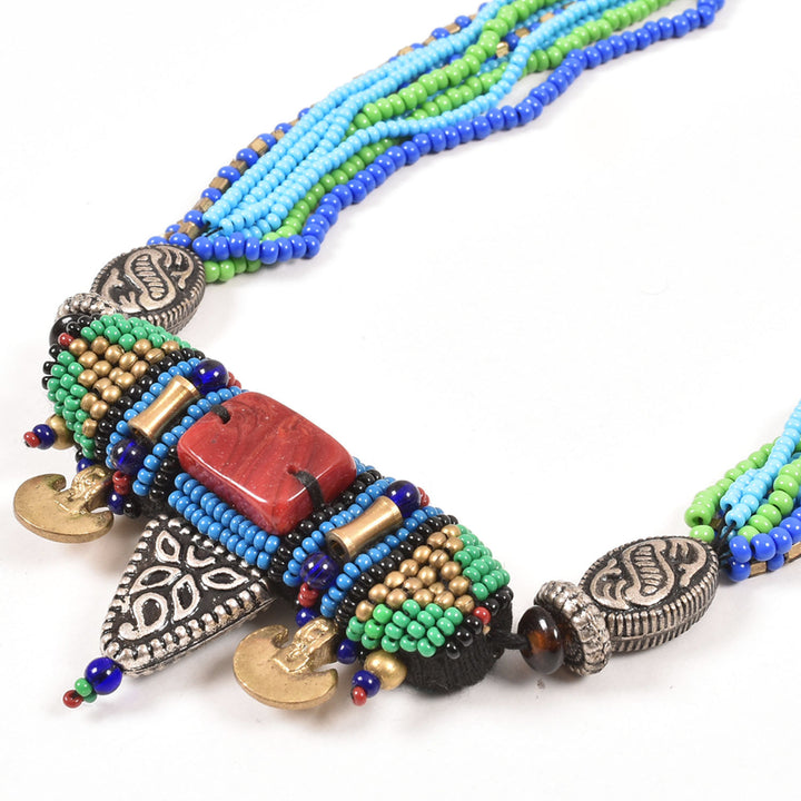 Handcrafted Ethnic Necklace 10012590