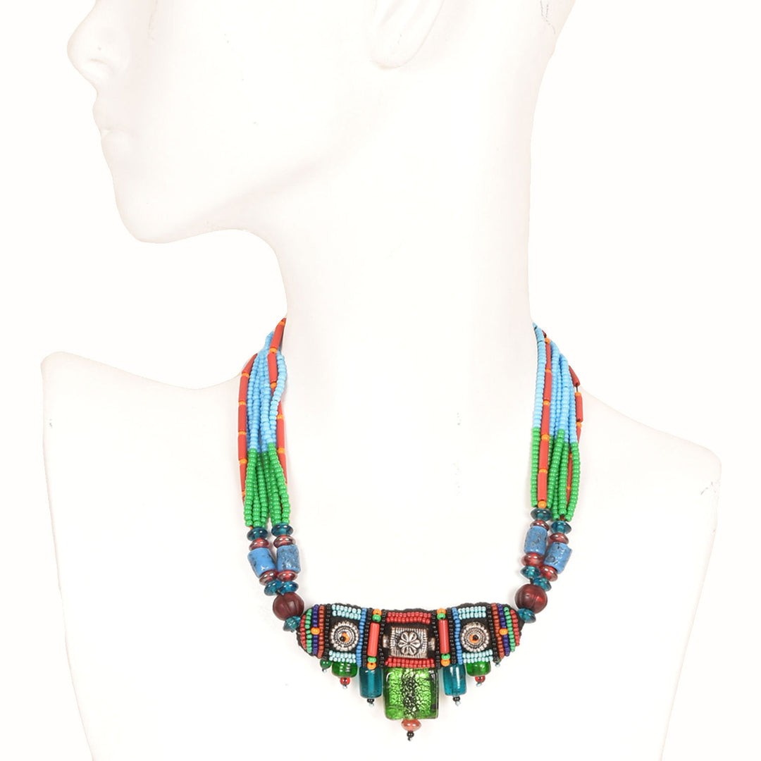 Handcrafted Ethnic Necklace 10012591