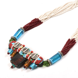 Handcrafted Ethnic Necklace 10030990