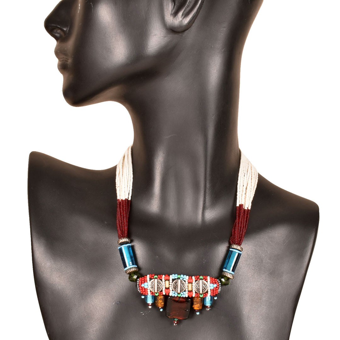Handcrafted Ethnic Necklace 10030990