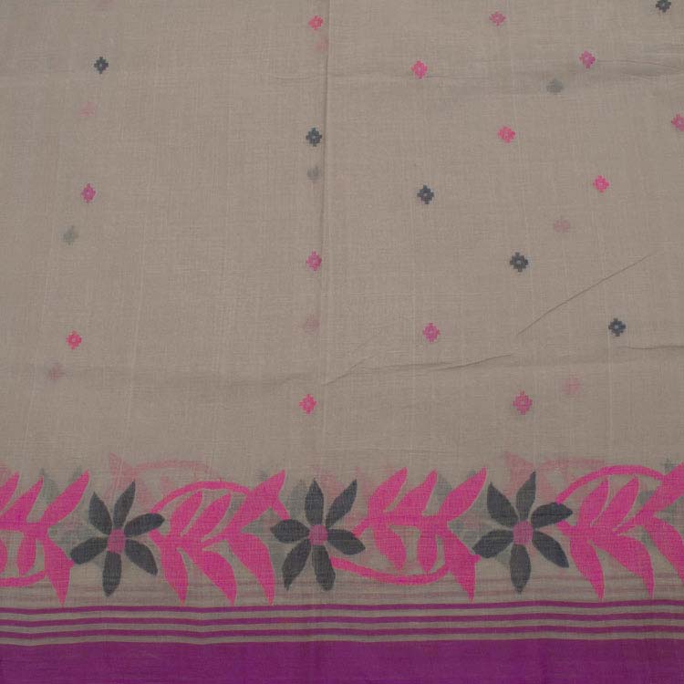 Handloom Bengal Jamdani Cotton Saree 10048142