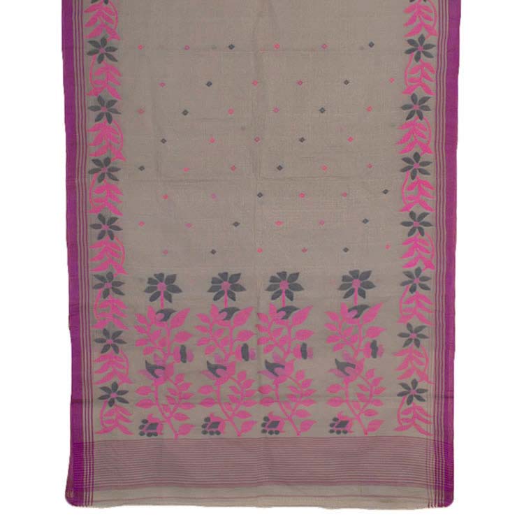 Handloom Bengal Jamdani Cotton Saree 10048142