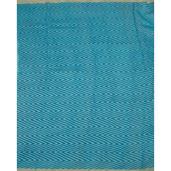 Hand Block Printed Chanderi Silk Cotton Saree 10052051