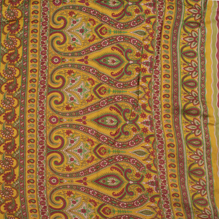 Hand Block Printed Chanderi Silk Cotton Saree 10052066