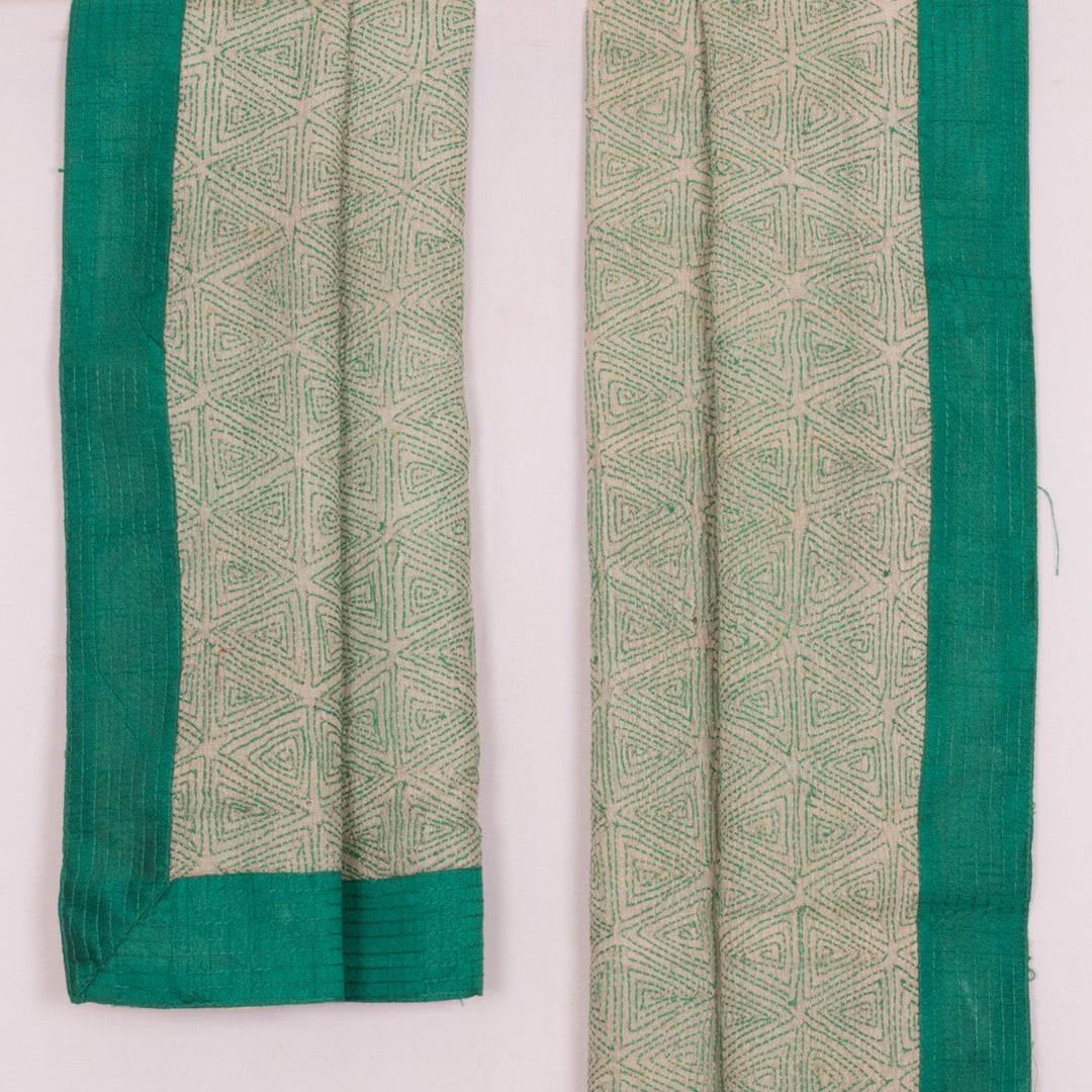 Kantha Embroidered Tussar Silk Stole 10027821