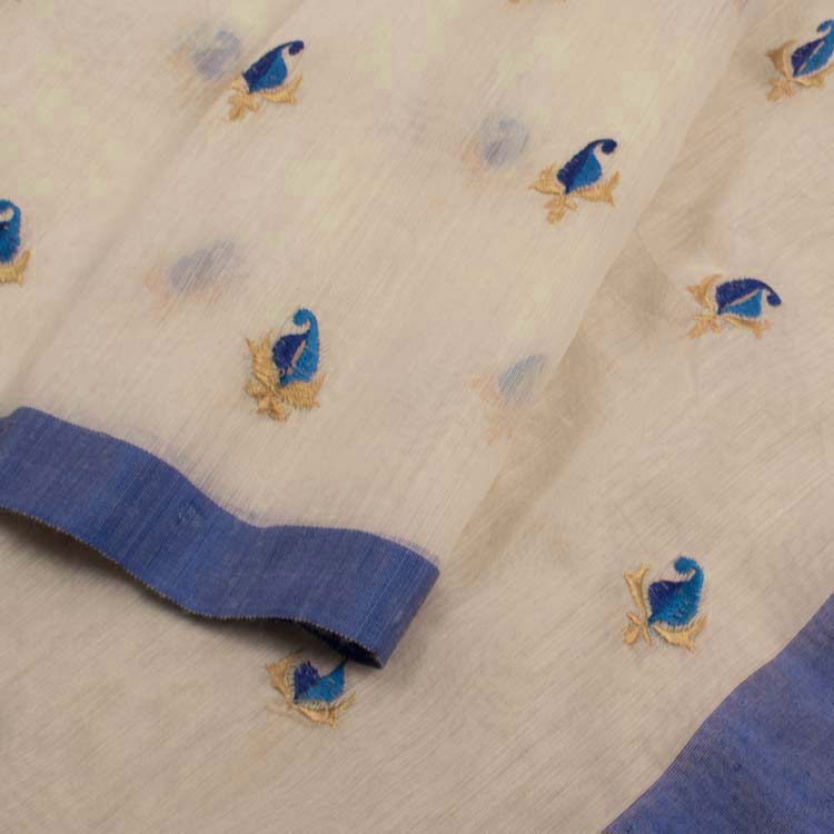 Embroidered Chanderi Silk Cotton Saree 10047180