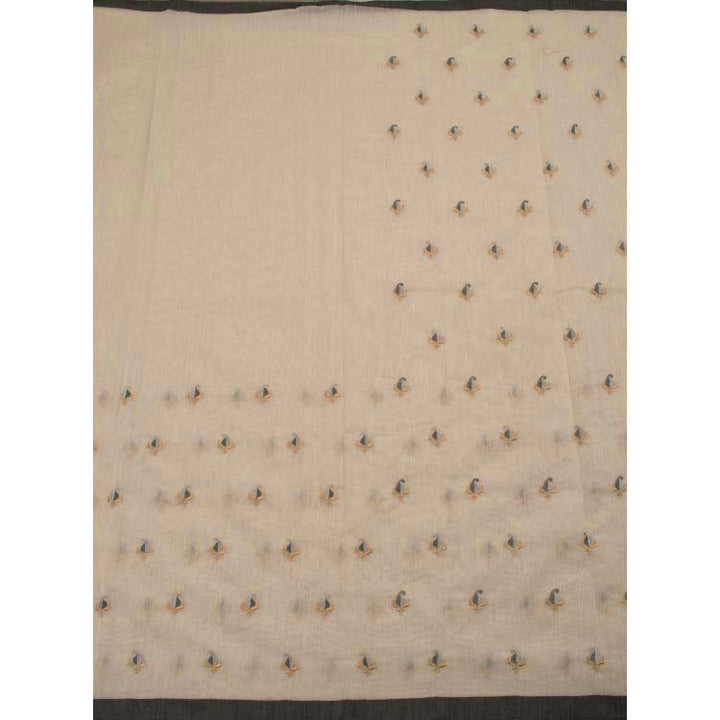 Embroidered Chanderi Silk Cotton Saree 10047183